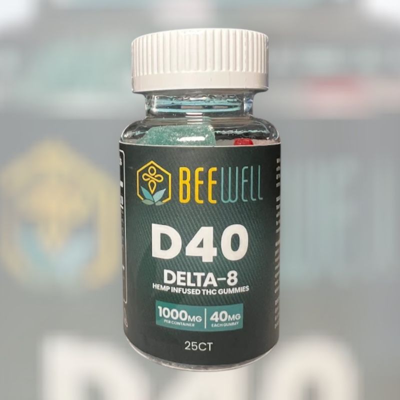 Bee Well CBD Recreational Gummies D40 (D8) 25ct