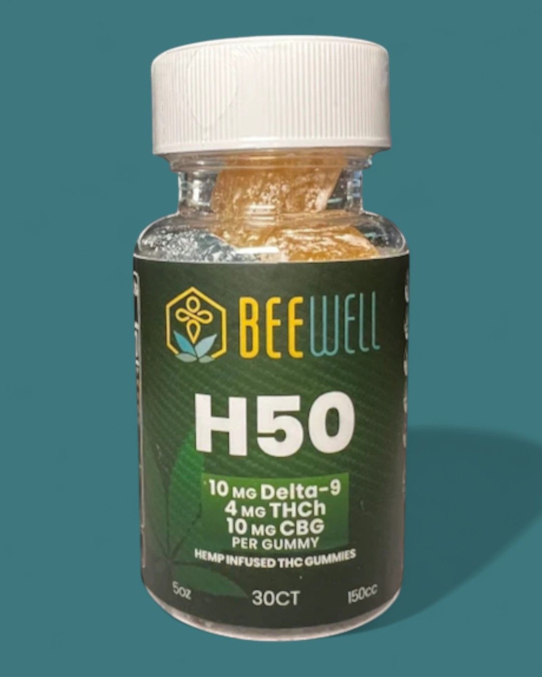 Bee Well H50 Gummies Delta 9, THCH, CBG  30ct