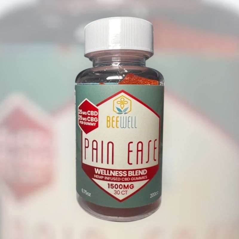 Bee Well CBD Functional Gummies Pain Ease (CBD, CBG) 30ct