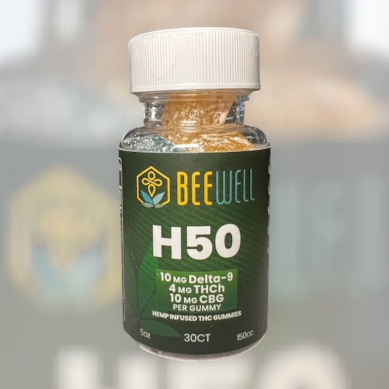 Bee Well CBD Recreational Gummies H50 (D9, THCH, CBG) 30ct