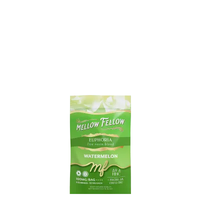 Mellow Fellow Live Resin M-Fusions 100mg 2ct D9 HHC H4CBD D8 CBD CBG Euphoria Watermelon
