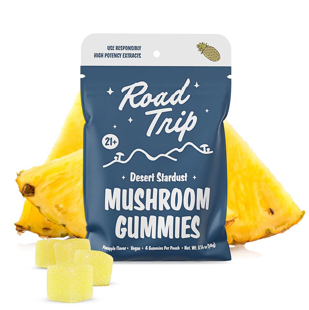 Road Trip Desert Stardust Mushroom Gummies 8ct, Flavor: Pineapple