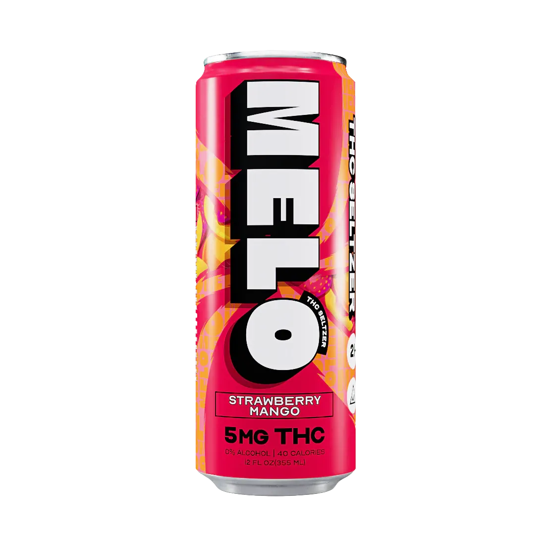 Melo Strawberry Mango Seltzer 5mg THC