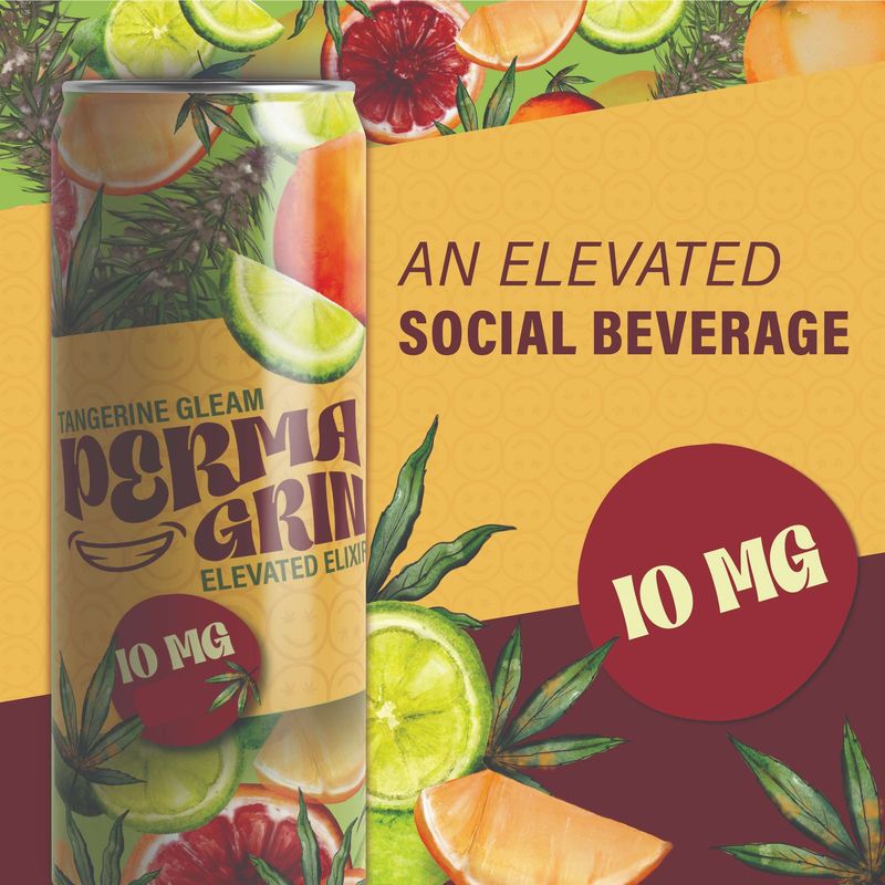 Permagrin Tangerine Gleam 10mg THC Drink