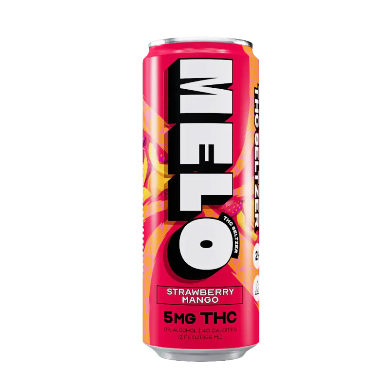 Melo Strawberry Mango Seltzer 5mg THC