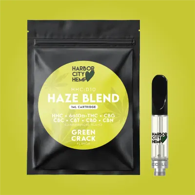 Harbor City Hemp 1ml HHC:D10 Cart Haze Blend
