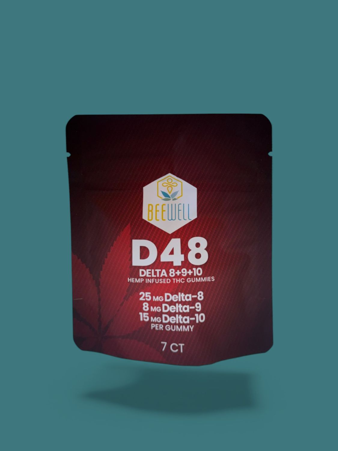 Bee Well D48 Gummies Delta 9, Delta 8, Delta 10  7ct
