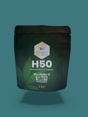 Bee Well H50 Gummies Delta 9, THCH, CBG  7ct
