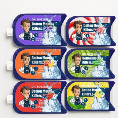 Dr. Buzzkill&#39;s Cotton Mouth Killer Candy 50ct Assorted Flavors