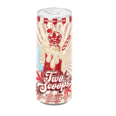 Foundry Soda Delta 9 Two Scoops 12oz 10mg D9 Cherry Cream Float