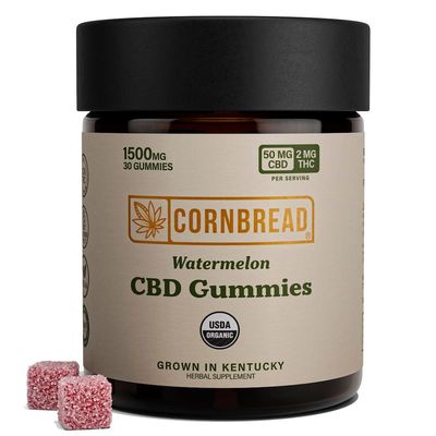 Cornbread Hemp CBD Gummies Watermelon 30ct 1500mg CBD 60mg THC
