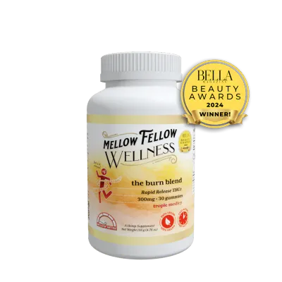 Mellow Fellow Wellness Gummies 30ct Jar Burn Trim Blend