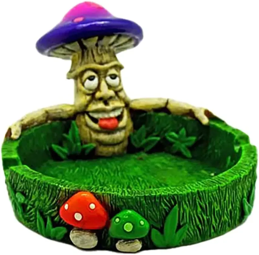 Medusa Fantasy Ashtray Mushroom Face