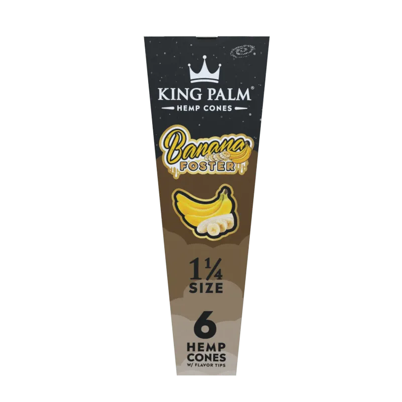 King Palm Cones 1 1/4 6ct Banana Foster