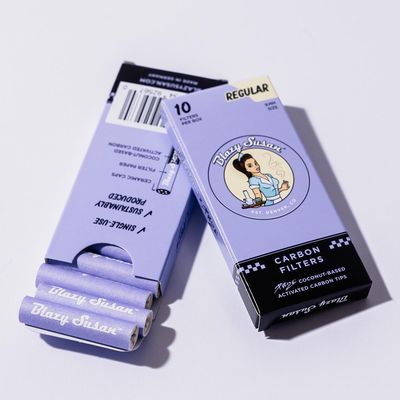 Blazy Susan x Purize Charcoal Activated Filter Tips 10ct Purple