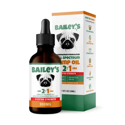 Bailey's Dog Tincture 2:1 CBD:CBG 60ml 1800mg