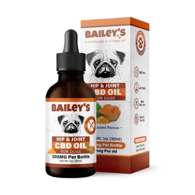 Bailey's Hip &amp; Joint CBD Oil for Dogs 30ml 300mg