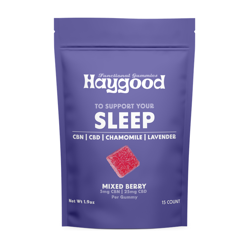 Gomitas para dormir Haygood Farms 5mg CBN 25mg CBD 15ct