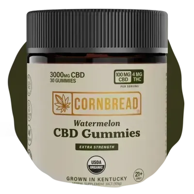 Gomitas de CBD de Cornbread Hemp Sabor Sandía 2ct 100mg