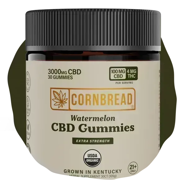Gomitas de CBD de Cornbread Hemp Sabor Sandía 2ct 100mg