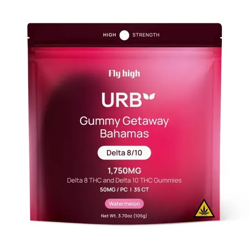 URB Vegan Gummy 1750mg 35ct Delta 8 &amp; 10