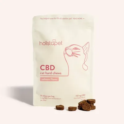 HolistaPet CBD Cat Treats Calming 75ct Bag 150mg