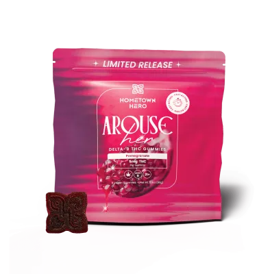 Hometown Hero Arouse Gummy 40mg D9 8ct