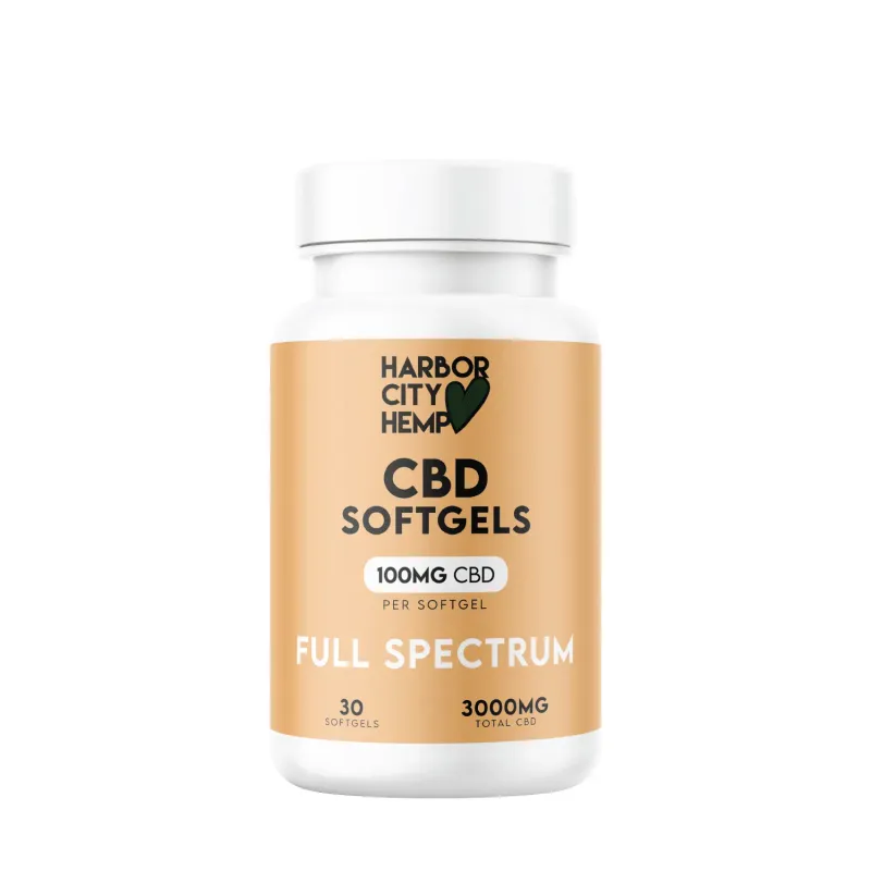 Harbor City Hemp CBD Softgel Full Spectrum 3000mg 30ct