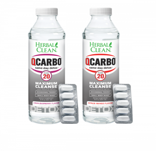QCarbo20 Clear Same-Day Detox 20oz