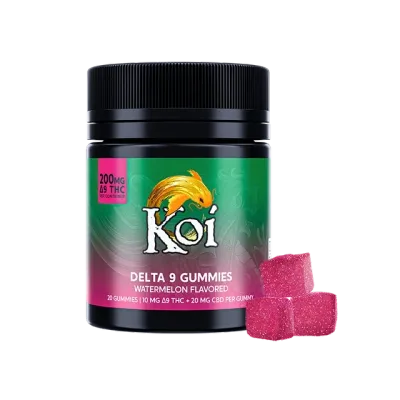 Koi Delta 9 Gummy 20ct 200mg D9 400mg CBD