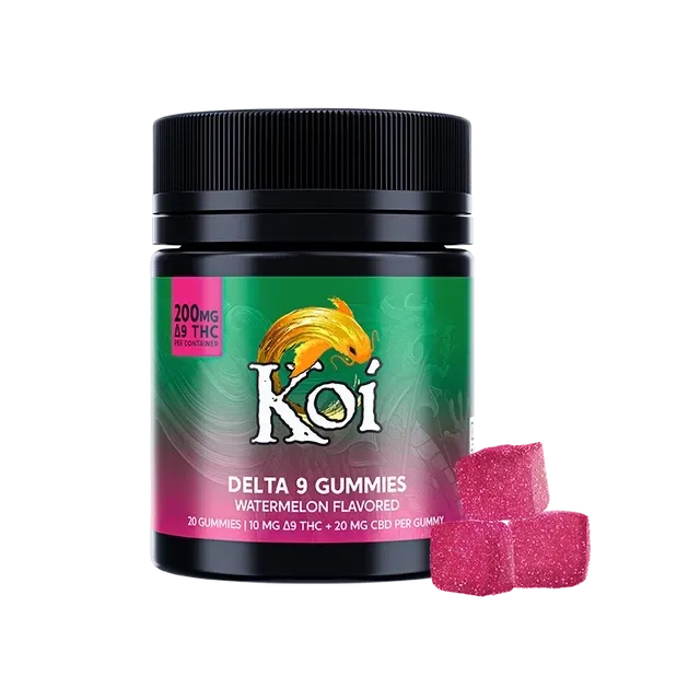 Koi Delta 9 Gummy 20ct 200mg D9 400mg CBD