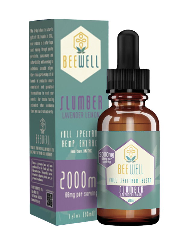 Bee Well CBD Slumber Tincture 2000mg Past Best By Date