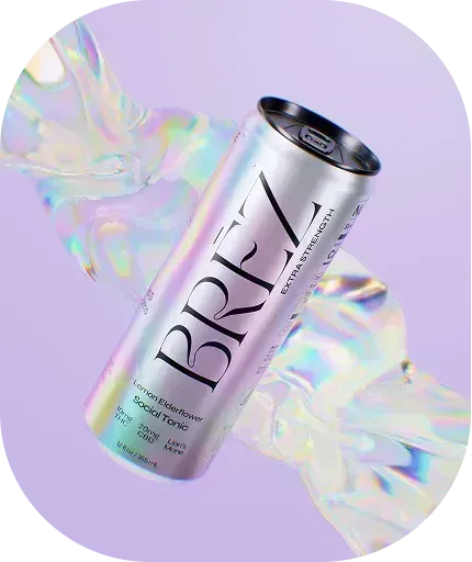 Brez Seltzer OG Extra Strength 10mg THC 20mg CBD 50mg Lion's Mane