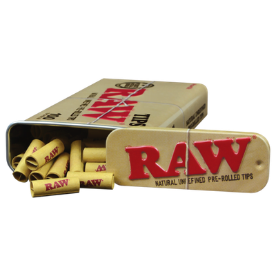 Raw Pre-Rolled Tips in Tin 100pk