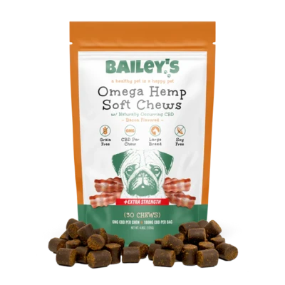 Bailey's CBD Large Breed Dog Soft Chews 30ct 180mg