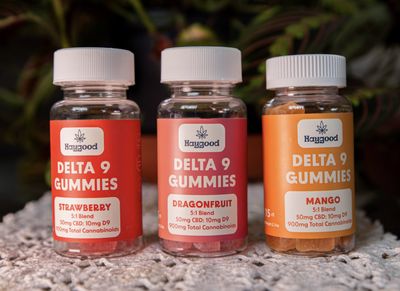 Haygood Delta 9 Gummies, 15ct, 50mg CBD, 10mg THC