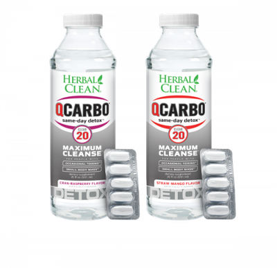 QCarbo20 Clear Same-Day Detox 20oz