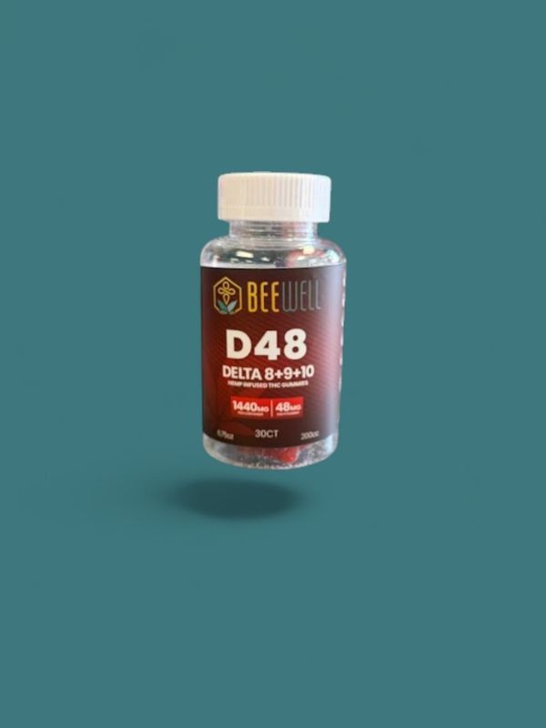 Bee Well CBD D48 Delta 8+9+10 Gummies 30ct 1440mg