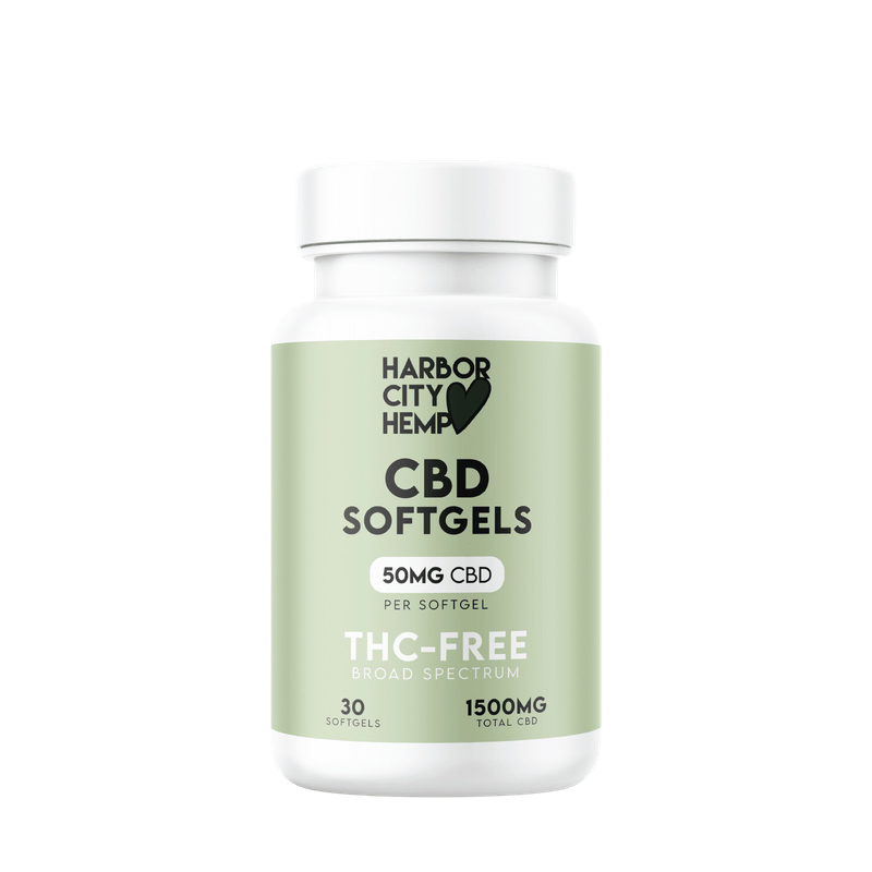 Harbor City Hemp CBD Cápsulas Blandas de Espectro Amplio 1500mg 30ct