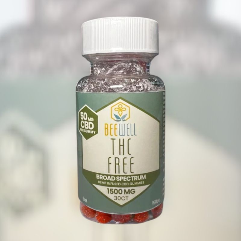 Bee Well CBD Wellness Gummies THC Free Broad Spectrum (CBD) 30ct