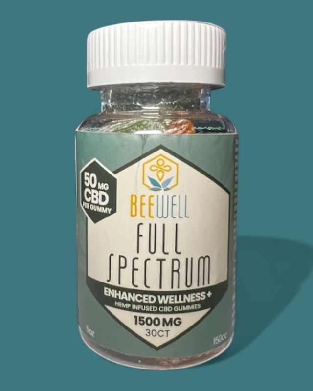 Bee Well CBD Wellness Full Spectrum Gummies 30ct 1500mg