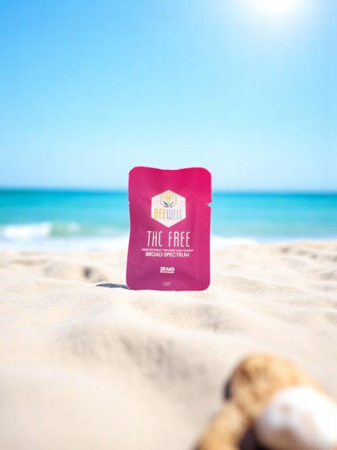 Bee Well CBD Wellness THC Free Broad Spectrum Gummies 1ct 50mg