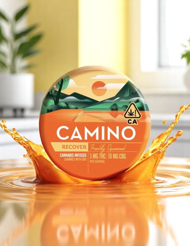 Camino Freshly Squeezed 'Recover' 5mg Delta 9 THC : 10mg CBG Gummies
