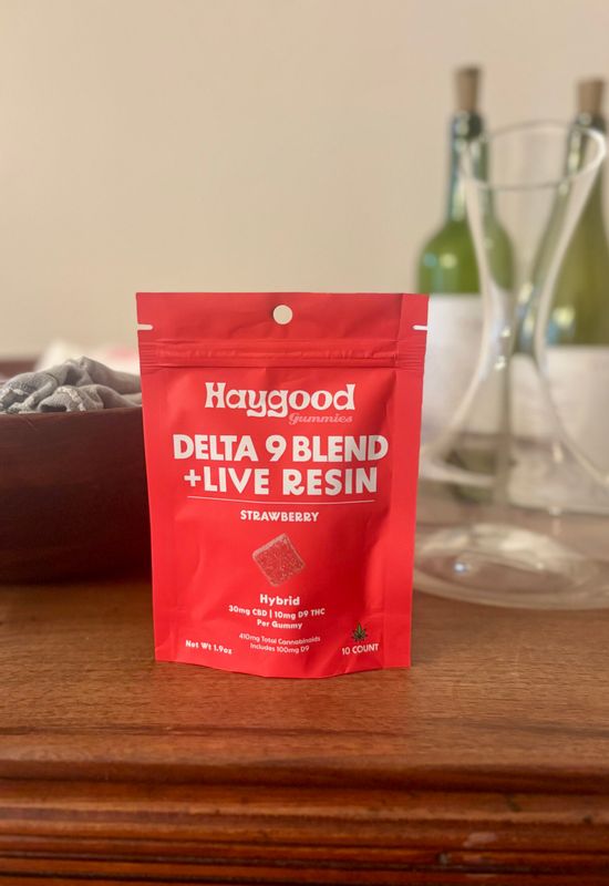 Haygood Farms Live Rosin Gummy 30mg CBD 10mg D9