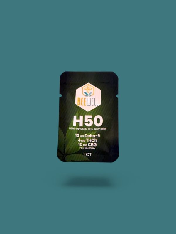 Bee Well CBD Recreational Gummies H50 (D9, THCH, CBG) 1ct