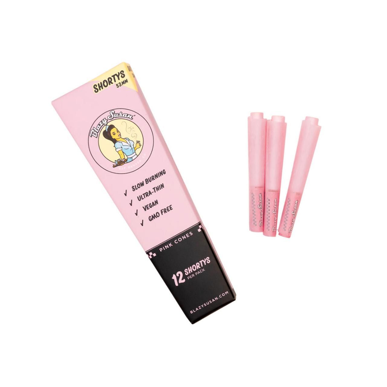 Blazy Susan Ultra Thin Rice Cone Shortys 53mm 12ct