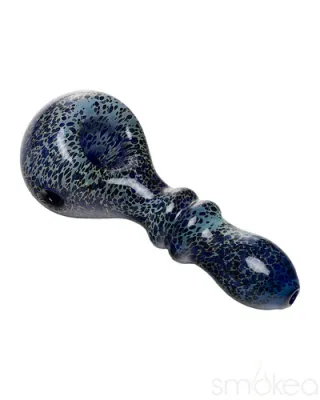 Cuchara Doble Anillo de Grado Humano 4" Leopardo Azul