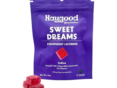 Haygood Sweet Dreams Gummy 10ct 5mg D9, 5mg CBD, 5mg CBN Live Resin