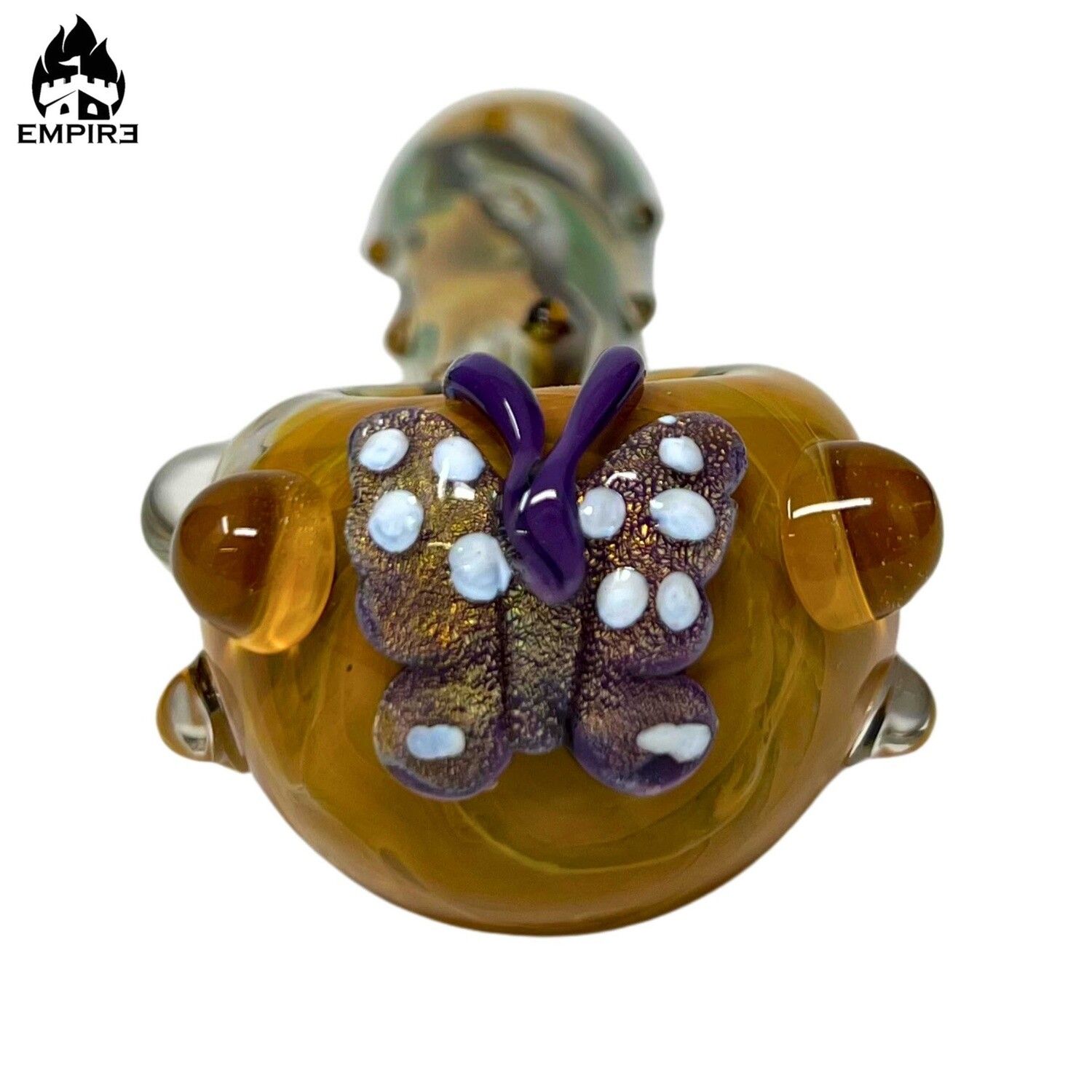 Empire Glassworks Sunshine Garden Dry Pipe Voila Butterfly 4.25"