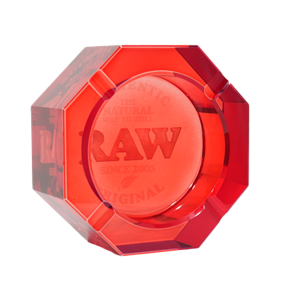 Raw Red Crystal Ashtray